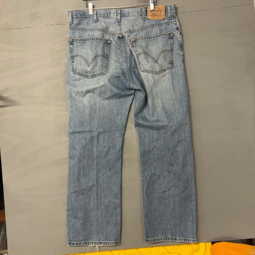 Levis 559 Relaxed Straight‎ Leg Jeans Light Wash Blue Mens 38x30 Denim 5422